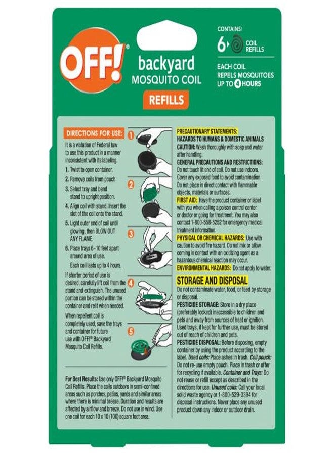 OFF! Mosquito Coil Refills 6 Count (Pack of 2) - Image 3